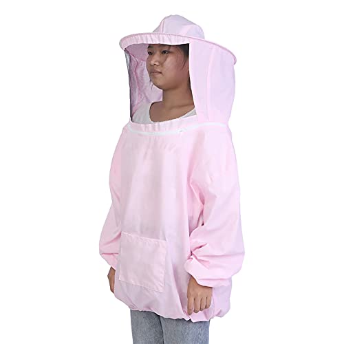 Terno de apicultura, jaqueta protetora profissional para apicultura, equipamento apicultor (rosa)