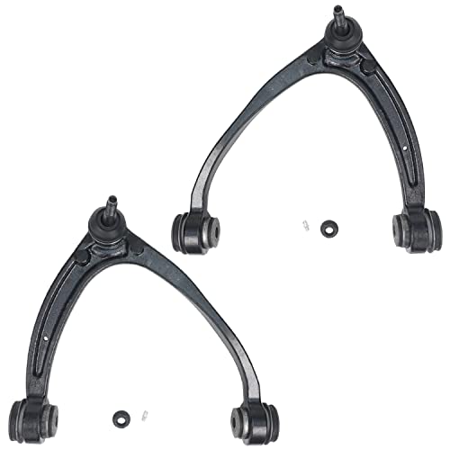 Image of Detroit Axle - Front 4pc Control Arms Kit for 2007-2016 Chevrolet Silverado 1500 GMC Sierra 1500 Tahoe Cadillac Escalade, Yukon XL Suburban 1500 Avalanche 2 Upper Control Arms 2 Lower Ball Joints