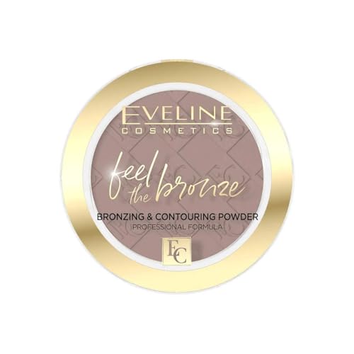 Eveline Cosmetics Feel The Bronze Matte Velvet Bronzer - Effetto Abbronzato, Lunga Tenuta, Facile Applicazione, Due Tonalità