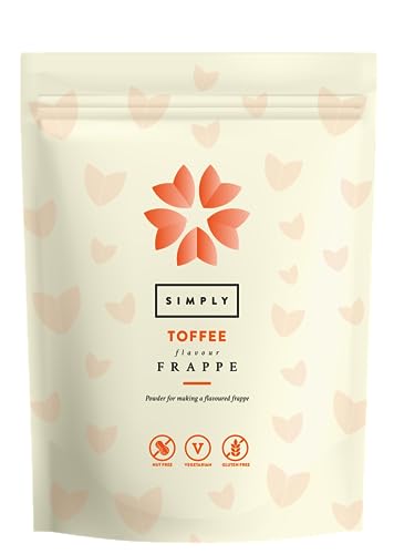 Simply Toffee Frappe Powder Nut Free & Gluten Free Frappe Powder for Iced Drinks (1 Kg)