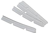 vhbw 4x Gummilippen kompatibel mit Neato Botvac D85 Saugroboter - Austausch-Lamellen Set, weiß