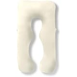 HUGMIN® ハグミン 抱き枕 だきまくら 妊婦 枕 授乳クッション 【体圧分散ｘあらゆる寝姿勢に対応】 全身を包み込む 【高さ調整可】 シングル ベットで使える 【寝返りスムーズｘ洗えて清潔】抗菌 防臭 防ダニ 【高級ギフトパッケージｘ補充綿付】 ミディアム 約140×80cm ｜ 冷感 アイスホワイト