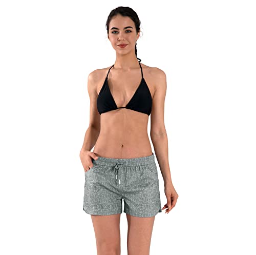 Image of Womens Swim Shorts UPF50+ Board Shorts Quick Dry Beach Shorts Drawstring Sports Summer Bottom