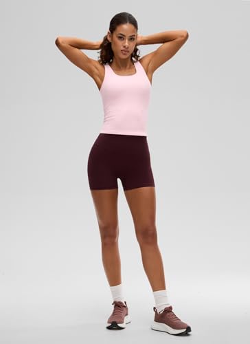 Image of CRZ YOGA Softembrace Scoop Neck Tank Top | Workout, Ultra Soft, Tight Fit, Waist Length, Double Lined, Sleeveless Shirts for Women