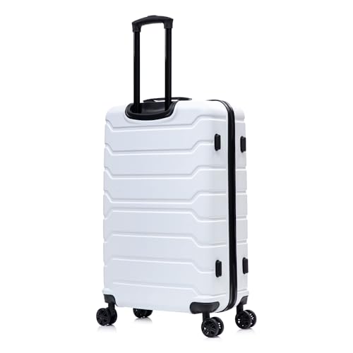 Image of InUSA TREND Luggage with Spinner Wheels | Durable Lightweight Hardside Suitcase, Travel Sets with Handle and Trolley | (20in, 24in, 28in, 32in) 4 Piece Set | White