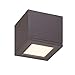 WAC Lighting FM-W2505-BZ Rubix 5" Outdoor LED Flush Mount, Small, White/Bronze
