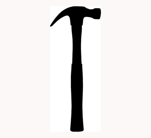 Hammer Sticker Tool Box Chest Vinyl Decal Work Hand Tools Nail Claw Dad Gift :) - Die cut vinyl decal for windows, cars, trucks, tool boxes, laptops, MacBook - virtually any hard, smooth surface