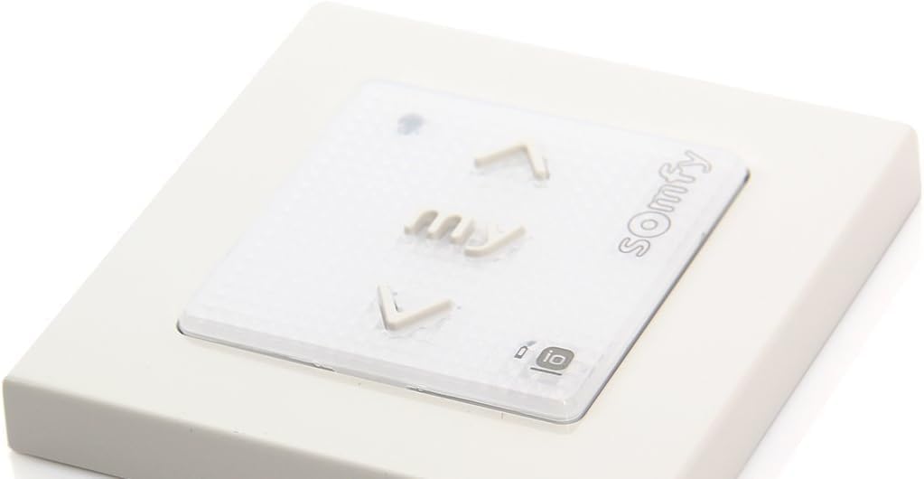Somfy Smoove Origin Io - 2-Wege Drucktaste, Weiß, AUF-AUF-AB