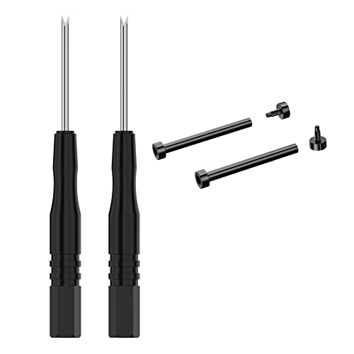 Hengkang Compatible With Amazfit T-Rex 2 Smart Watch Screw Accessory, 2Pcs Stainless Steel Replacement Screws With 2Pcs Screwdrivers Removal Tool For Amazfit T Rex 2 Smartwatch #TOP2