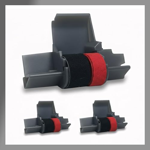 IR‑40T Black & Red [3 Pack] Ink Roller Ribbon Cartridge – Dual‑Color Replacement Compatible for CASIO/Canon/Sharp Printing Calculators & Cash Registers (3 Pack)