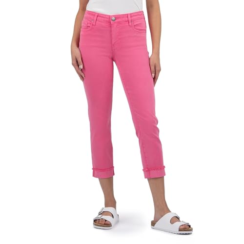 KUT from the Kloth Amy Crop Straight Leg Jeans, Ankle Length, Cool Girl Style