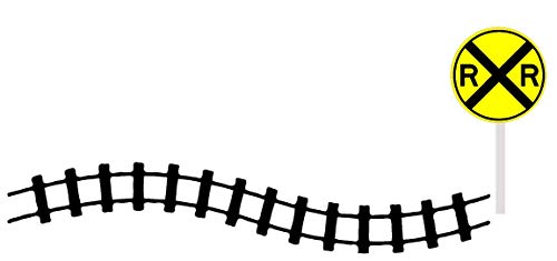 Cakesupplyshop Scenic Themed Paper Stick On/Lay On Cake Border Decoration Toppers (Train Tracks) #TOP20