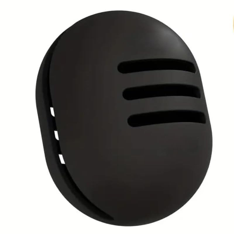 Estuche Portátil para Esponjas de Maquillaje, Organizador de Esponjas, Estuche de Viaje, Funda de Silicona, Caja para Esponjas, Guardador de Esponjas (Negro)