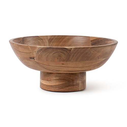 Comparison: Best Material For Fruit Bowl 7 Luxe Designs Wooden Footed Bowl Handcrafted Decorative Fruit Bowl with Elegant Footed Base for Dining, Serving, and Home Décor – Perfect for Fruits, Snacks, and Centerpiece Display