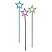 Rhode Island Novelty 14.5 Inch Metallic Star Wands, One Dozen