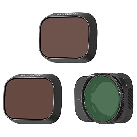Skyreat ND Filter for DJI Mini 3 Pro, Multi-Coated Filter Camera Lens Filter Set Compatible with DJI Mini 3 Pro Accessories, 3 Pack (PL ND8 ND16) (Plastic Version) Cover