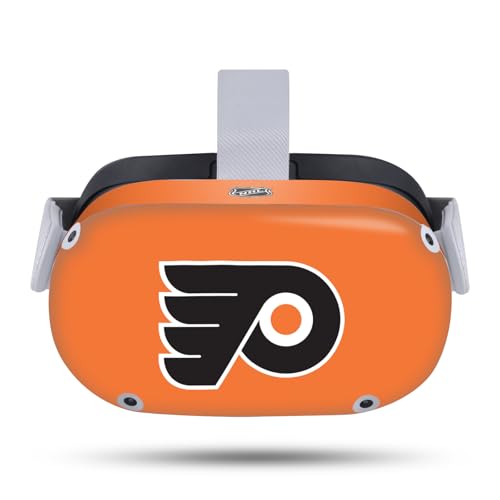 Head Case Designs Officially Licensed NHL Plain Philadelphia Flyers Vinyl Sticker Skin Decal Cover Compatible with Meta Quest 2