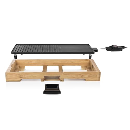 Tristar BP-2641 Bambus XL-Kombinierter Grill mit Teppanyaki-51 x 25,4 cm