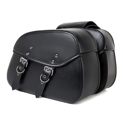 LSYQFB Alforjas Moto para Yamaha Xenter 2012-2023 2024, Alforjas para Moto Impermeables Cuero Bolsa Trasera Moto Maletas Laterales Moto Bolsa Moto con Cierre Rápido,C