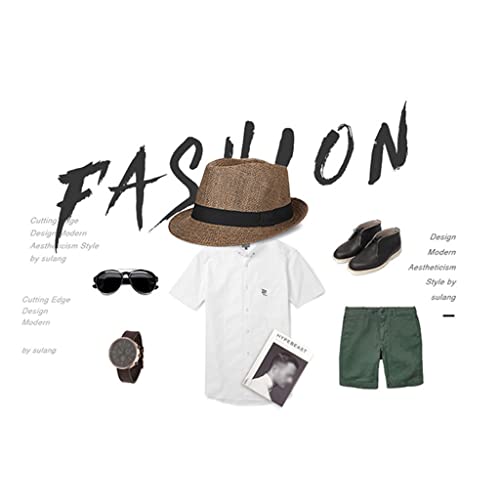 Chapeau en lin argento haut de gamme avec ruban décoratif - 4