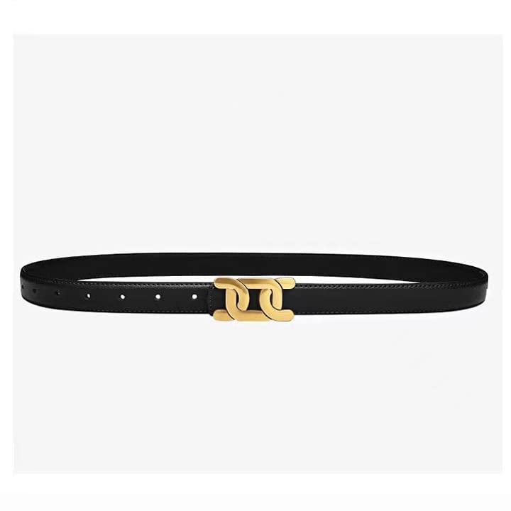 Designer Genuine Leather Belts for Women with Gold Buckle for Jeans Pants Dresses3