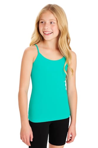 Kurve Girl’s Sleeveless Tank Top – Stretch Undershirts Cami Camisole, UV Protective Fabric, Rated UPF 50+ (Made in USA)