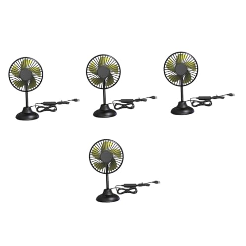 OUNONA 4 Piezas Ventilador De Coche Percha De Ropa Espacial Decoración De Estatuilla Lápiz De Primavera Potente Lápiz Táctil Ventilador De Doble Propósito Abdominales Black