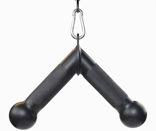 Body-Solid Tools Tricep Handle with Knurled Grip Cable Machine Attachment