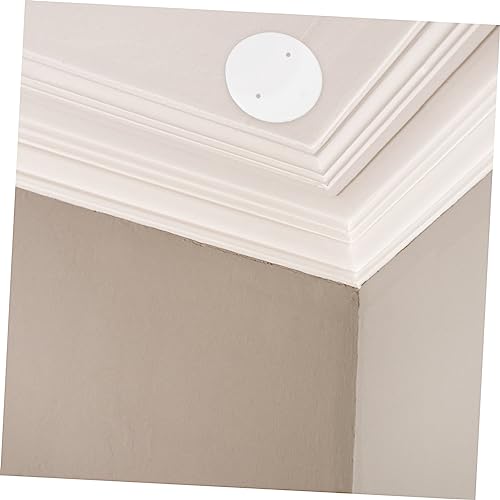 WOONEKY 30Pcs Round Ceiling Covers for Light Fixtures Cable Protection Board Ceiling Light Cover Plate Electrical Socket Surround for Home and Outdoor Use - Image 4