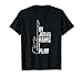 in Jesus Name I Play Guitar Christian Guitar Player T-Shirt