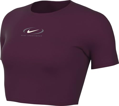 T-shirt Nike BBY Swsh pour femme au design iconique col rond