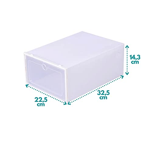 Caixa Organizadora De Sapato Plástico Empilhável Para Guardar Tênis Calçados