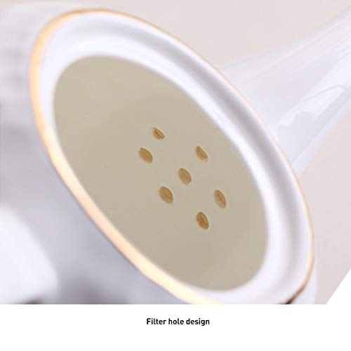 KGDC Juego de café Estilo Simple Copa de China de Hueso Inicio Creativo en Relieve Taza de café Moda Tazas de Café con… - Imagen 4