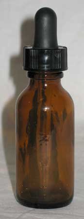 New Age Amber Bottle with Dropper, 1 oz