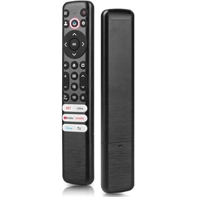 Universal Google TCL Remote Replacement Control Compatible with TCL Google 4K UHD HDR LED QLED QD-Mini LED Full-HD Smart TVs for QM8/QM7/S5/S4/S3/Q7/Q6/Q5 Series, No Pairing Required