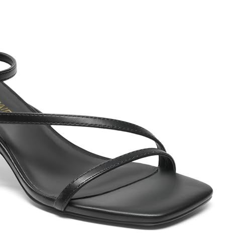 DREAM PAIRS Women's Low Kitten Heels Strappy Open Square Toe Ankle Strap Sexy Fashion Comfort Dress Shoes Party Heeled Sandals2