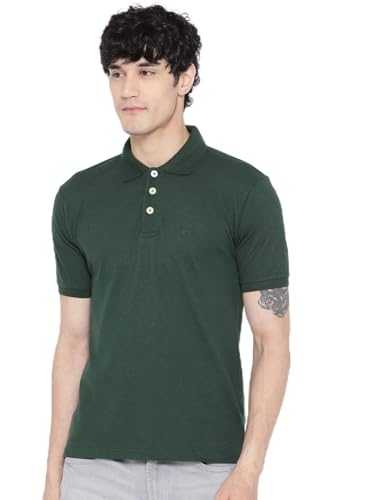 Image of CHKOKKO Men's Cotton Regular Fit Half Sleeves Polo T-Shirt