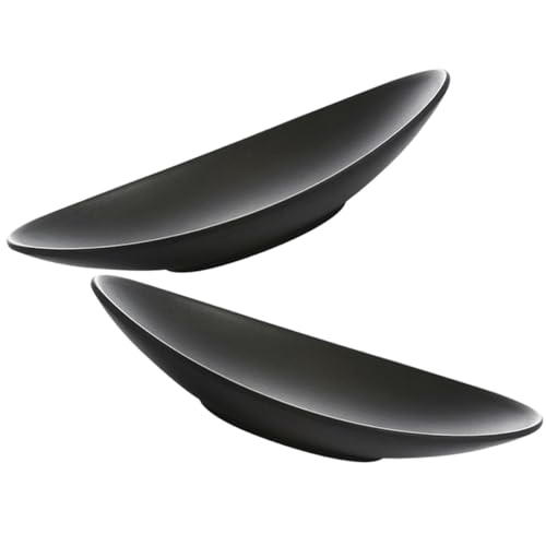 Platos sushi melamina negro 2 piezas KALLORY miniatura 1