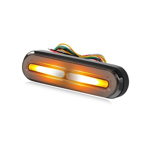 Luces traseras de freno LED 3 en 1 para moto con intermitentes fluidos y DRL multitensión