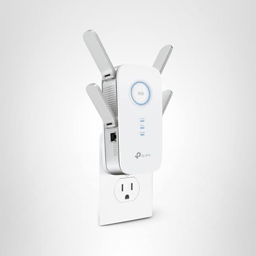 TP-Link AC2600 WiFi Extender(RE650), Up to 2600Mbps, Dual Band WiFi Range Extender, Gigabit Port, Internet Booster, Repeater, Access Point,4x4 MU-MIMO