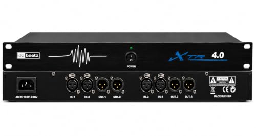 Image of DaBeatz XTR 4.0 Feedback Suppressor, 4 Mic In / 4 Line Out Anti-Howling Processor with Auto Feedback Elimination, Frequency Shift & 24-Bit /96kHz DSP for Stage, Conference, PA System & Karaoke