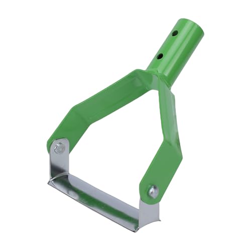 AMONIDA Herramienta de Jardín con Azada Estribo, Azada Eficiente de Acero Al Carbono Resistente para Deshierbar, Aflojar el Suelo y Jardinería, Ideal para Jardines, Céspedes e Invernaderos (Green)