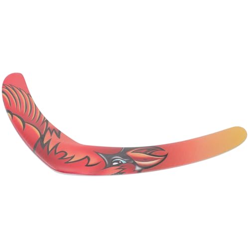 MUSISALY Búmeran Deportivo Eva para Adultos Color Rojo, Juguete para Vuelo Recreativo y Exterior, Adecuado para Juegos al Aire Libre y Competiciones Multijugador