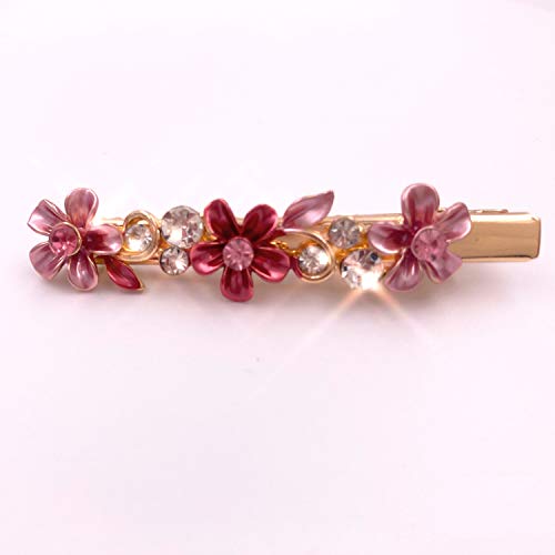 6Pcs Colorful Vintage Flower Design Metal Alligator Hair Clips Accessories Women Girls #TOP6