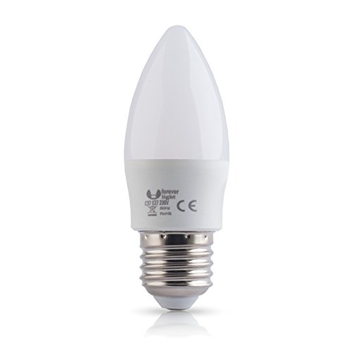 E27 4W LED Glühbirne Leuchtmittel 10er Pack Kerzenform Warmweiß 3000K 320 Lumen Ersetzt 30W Glühlampe Leuchtmittel Energiesparlampe