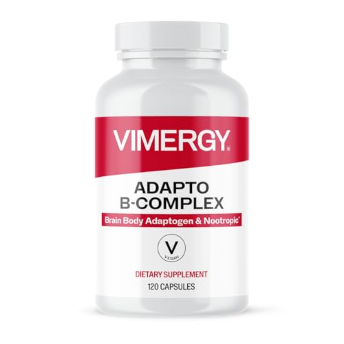 Image of Vimergy Adapto B Complex, Vegan, 8 B Vitamins, 120 Capsules and Servings
