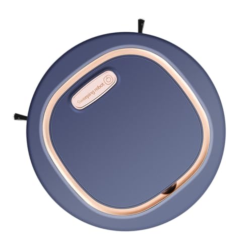 Lurrose Intelligenter Kabelloser Bodenreiniger mit Akku USB Ladung Automatischer Staubfang Ultradünn Fliesen Teppichböden in Ecken Möbeln Zeitsparend Blau