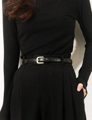 Womens Leather Belts Pin Buckle Classic Skinny Waist Belt for Jeans Dresses Pants3