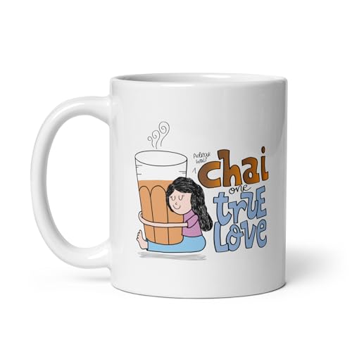 KoolTech "Chai True Love Printed White Coffee and Tea Ceramic Mug - 11oz/325ml | Gift for Chai Lovers, Office Desk, Home Use (B08SL1SH72) Amazon Price History, Amazon Price Tracker