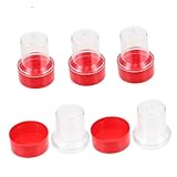 MAGICLULU Praktische Aufbewahrungsbox Für Stempel Rot Multifunktionaler Stempelhalter Mit Robustem Kunststoff Für Büro Banken Finanzinstitutionen Einfache Handhabung Und Stilvolles Design